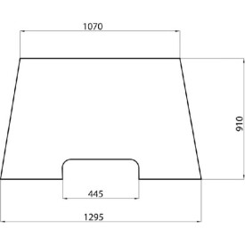 Parabrezza anteriore superiore UNIVERSALE D6930