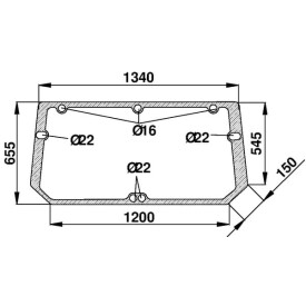 Heckscheibe oben UNIVERSAL D7129