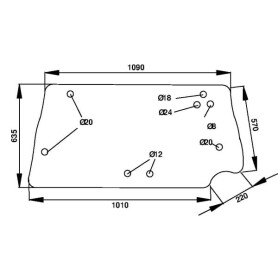 Lunette arrière UNIVERSEL D7311