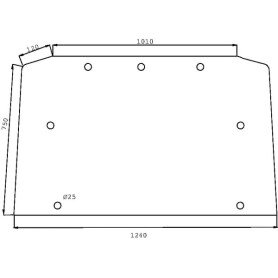 Lunette arrière UNIVERSEL D7532