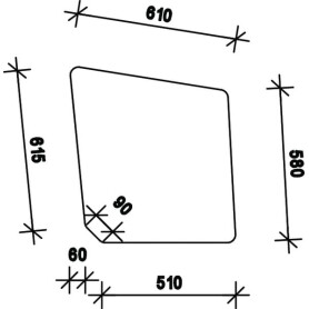 Vitre de porte UNIVERSEL D7716