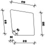 Vitre de porte UNIVERSEL D7716