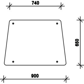 Vitre latérale UNIVERSEL D7718