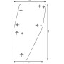 Vitre de porte UNIVERSEL D7749T