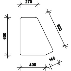 Vitre de porte UNIVERSEL D7758