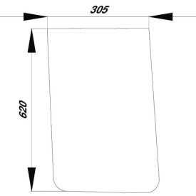 Frontscheibe unten UNIVERSAL D8092
