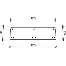 Lunette arrière UNIVERSEL D8509