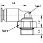 Raccord UNIVERSEL ECSS4M5B