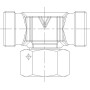 Raccord en T VOSS ETSD22L