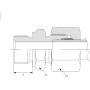 Raccord DICSA GEV18LR34RVS