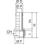 Embout de tuyau UNIVERSEL HCFP1214