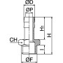 Embout de tuyau UNIVERSEL HCMP814