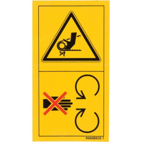 Pictogramme d'avertissement KUHN K9A065CE