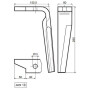 Dent de herse UNIVERSEL KE0116C2