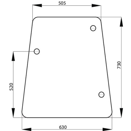 Vitre latérale UNIVERSEL L57912N