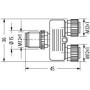 Raccord MURR ELEKTRONIK M12TFFM
