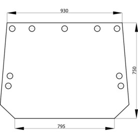 Vetro posteriore UNIVERSEL R129954N