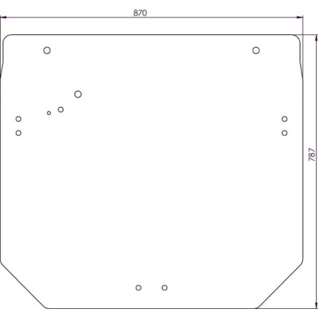 Vitre de cabine arrière UNIVERSEL R261272N