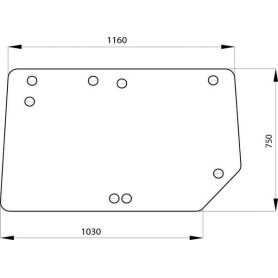 Vitre arrière UNIVERSEL RT6005023210N