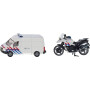 Camion et moto de police miniature SIKU S01655