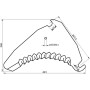 Couteau d'ensilage UNIVERSEL SM06899