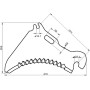 Couteau d'ensilage UNIVERSEL SM18690