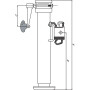 Pied béquille SIMOL STRLR3152