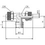 Fiche de raccord en T UNIVERSEL TCCPOT518
