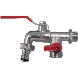 Rubinetto a doppia uscita 1/2'' UNIVERSALE TK12D