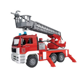 Camión de bomberos con grúa y sirena MAN BRUDER U02771