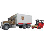 Camion de livraison avec chariot élévateur miniature BRUDER U02828