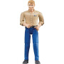 Figurine homme avec pantalon bleu BRUDER U60006