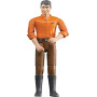 Figurine homme avec pantalon marron BRUDER U60007