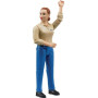 Figurine féminine avec pantalon bleu BRUDER U60408