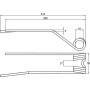 Dent d'andaineur UNIVERSEL VF16502733KR
