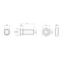Boulon UNIVERSEL 1234C2FP025