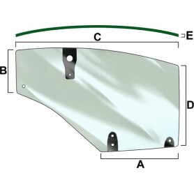 Vitre de porte gauche VAPORMATIC VPM7362