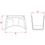 Support mural pour tuyau UNIVERSEL WG7005X