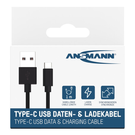 Câble de chargement USB vers USB-C ANSMANN 2109975