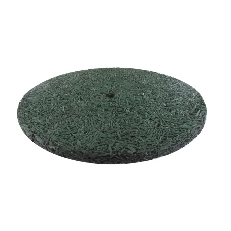 Tapis d'arbre rond en caoutchouc recyclé vers/marron UNIVERSEL 9202545
