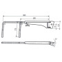 Bras de rétroviseur HELLA 8HG501257042