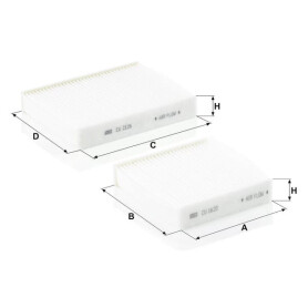 Filtre de cabine MANN-FILTER CU210002