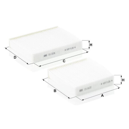 Filtre de cabine MANN-FILTER CU210002