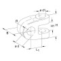 Chape pour barre de poussée hydraulique WALTERSCHEID 306400