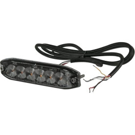 Luz de advertencia parpadeante ámbar 6 LED UNIVERSAL LA20076
