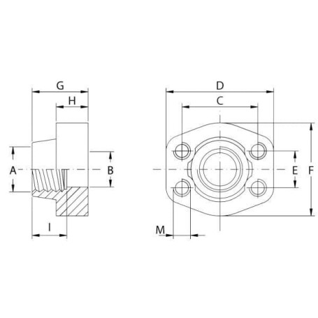 Contre bride OLEO TECNICA GFS620GU16