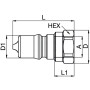 Raccord PARKER 3820UV