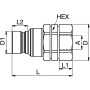 Raccord PARKER 3820RV