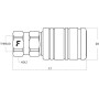 Coupleur FASTER 3CPV12GASF