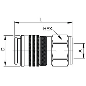 Coupleur PARKER FF7510100C